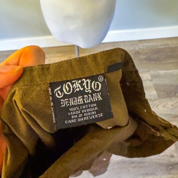 Vintage 90's Brown Midi Circle Skirt - Picture 6 of 9